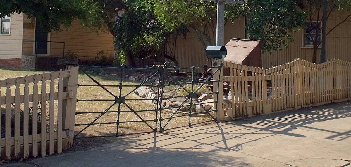 Fencing gates: These 100 year old gates, donated from 'Long Arm' 40 years ago were stolen from the Barraba Museum, probably last Saturday night.