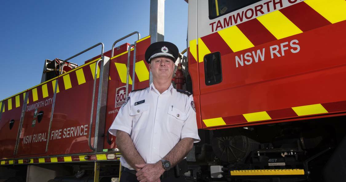 Community man: Tamworth RFS Superintendent Allyn Purkiss fell into a career as a firefighter after the Premer truck was housed in his shed.