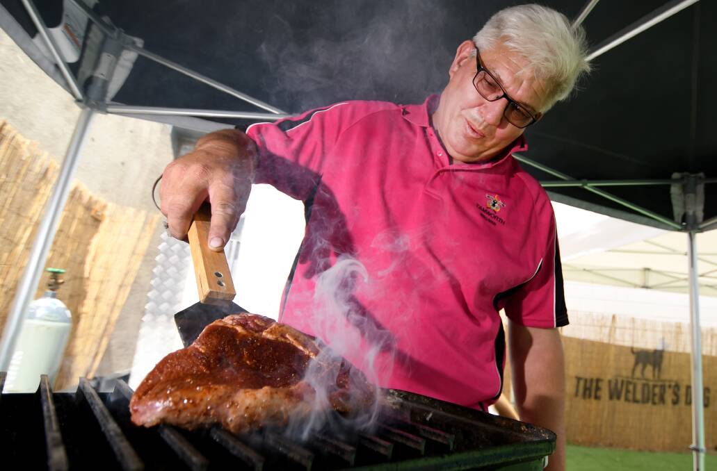 Rare talent: Tamworth BBQ Man Peter Bukowski is hosting the region's first ever sanctioned Steak Cookoff, with the country's best heating up for the challenge. Photo: Gareth Gardner