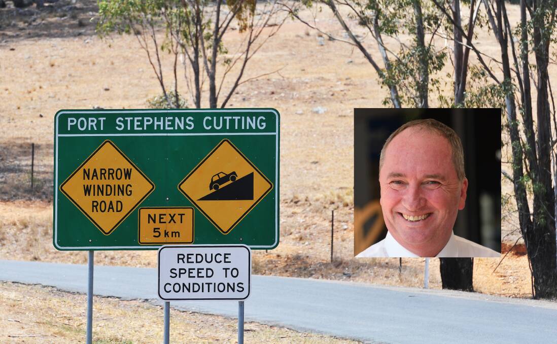 Eastbound: Barnaby Joyce would like to see a concerted effort to bring Tamworth within three hours of the coast. Photo: Gareth Gardner