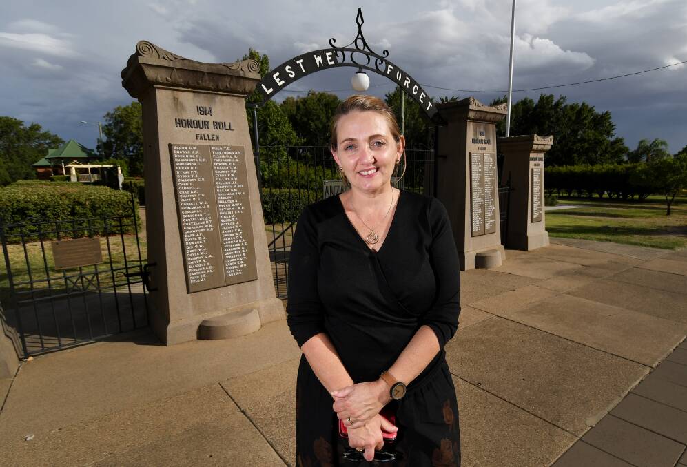 Marching forward: Newly appointed Tamworth RSL sub-branch president Jayne McCarthy is excited to be the first female to lead the Anzac March down Peel Street this year. Photo: Gareth Gardner 060319 