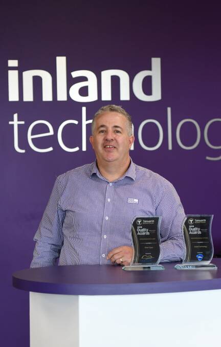 Double up: Inland Technology owner Peter Ryan took out two Quality Tamworth awards and is hoping to do the same thing in Armidale. Photo: Gareth Gardner
