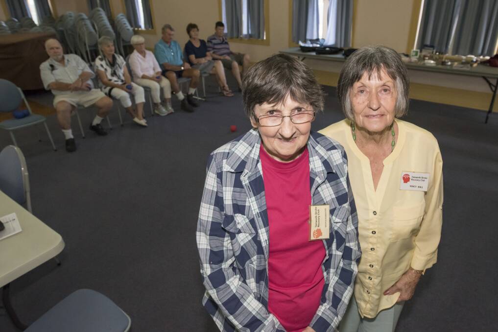 Funding stroke: Tamworth Stroke support group's Diana Harband and Nancy Hall are pleased to see the focus on stroke, but anxious to see action. Photo: Peter Hardin
