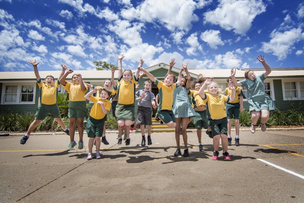 Countdown: Students at Tamworth South Public School are preparing for the holidays. Photo: Peter Hardin 181218PHC012
