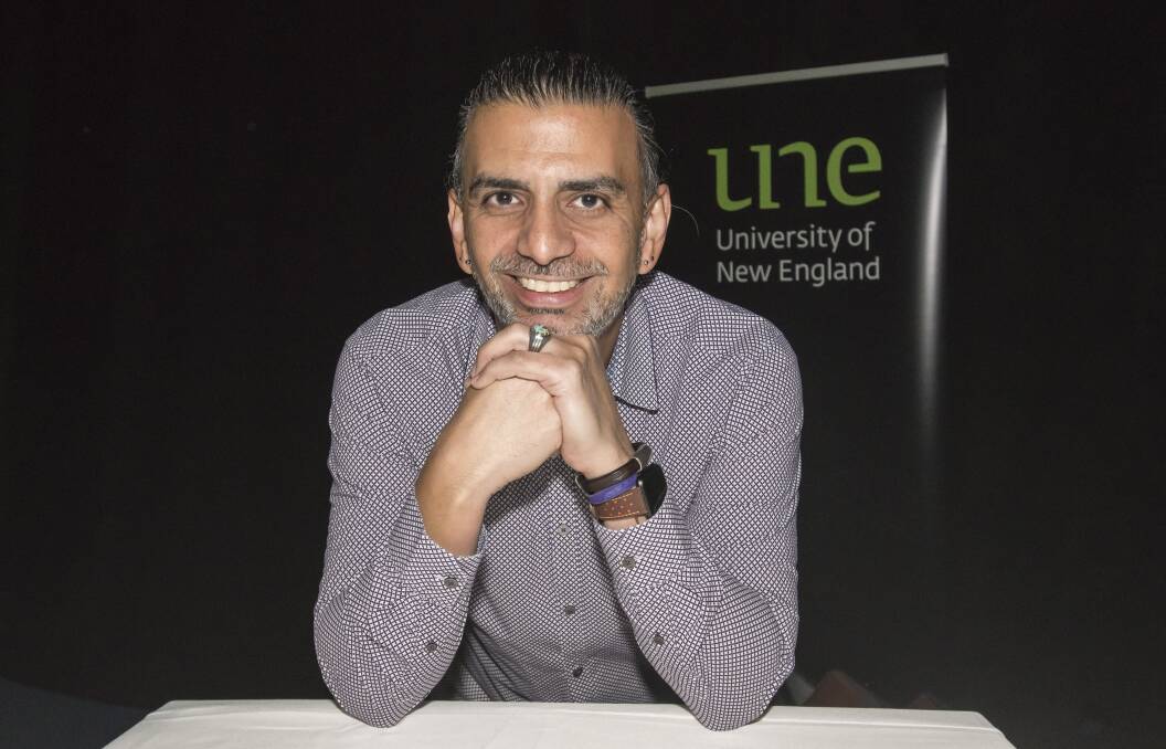 Make it work: Google's Education Evangelist Jaime Casap told students in Tamworth to use the huge advances in technology to solve the problems that are important to them and make that their life's work.. Photo: Peter Hardin 130917