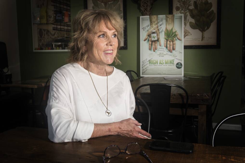 Powerful: Medicinal cannabis advocate Lucy Haslam believes the High as MIke documentary is the most powerful tool for access Australia has. Photo: Peter Hardin 240519