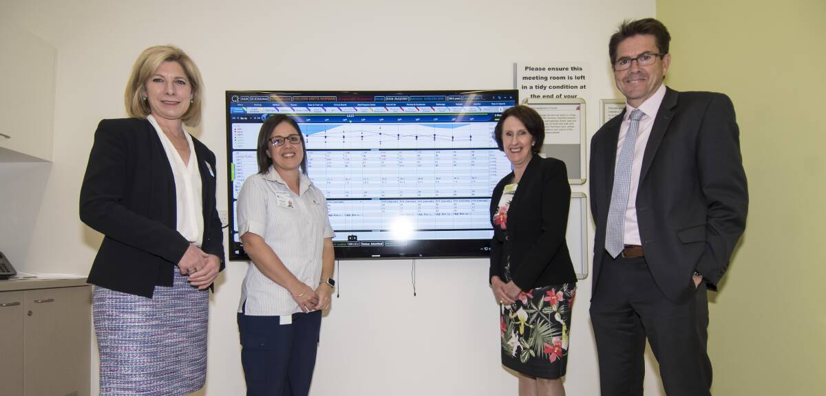 Digital delivery: Susan Heyman, Samantha Gardner, Leslie Williams and Kevin Anderson unveiling the eHealth initiatives at Tamworth Hospital. Photo: Peter Hardin