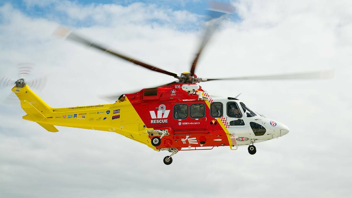 Mission: The Westpac chopper was deployed to a property near Narrabri.