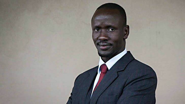 Inspired: Former Sudanese child soldier turned Australian lawyer and human rights activist Deng Adut will be adressing the congress in Tamworth on Thursday.