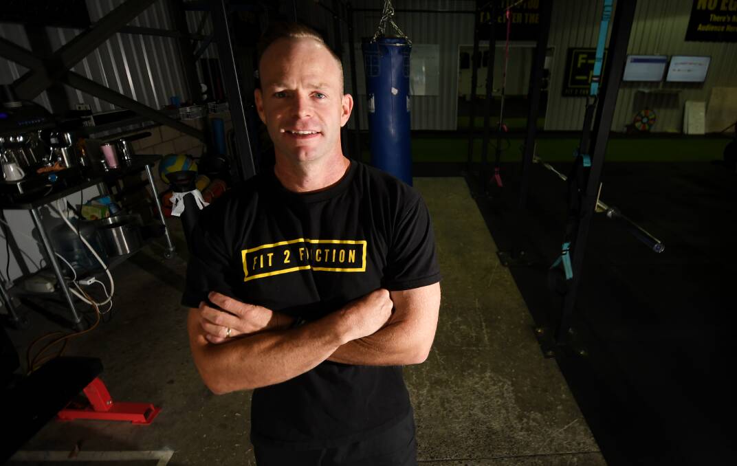 FIGHTING WORDS: Brady Walker didn't hold back on his disdain for excuse-making when it comes to health and fitness. Photo: Gareth Gardner 010519GGC03