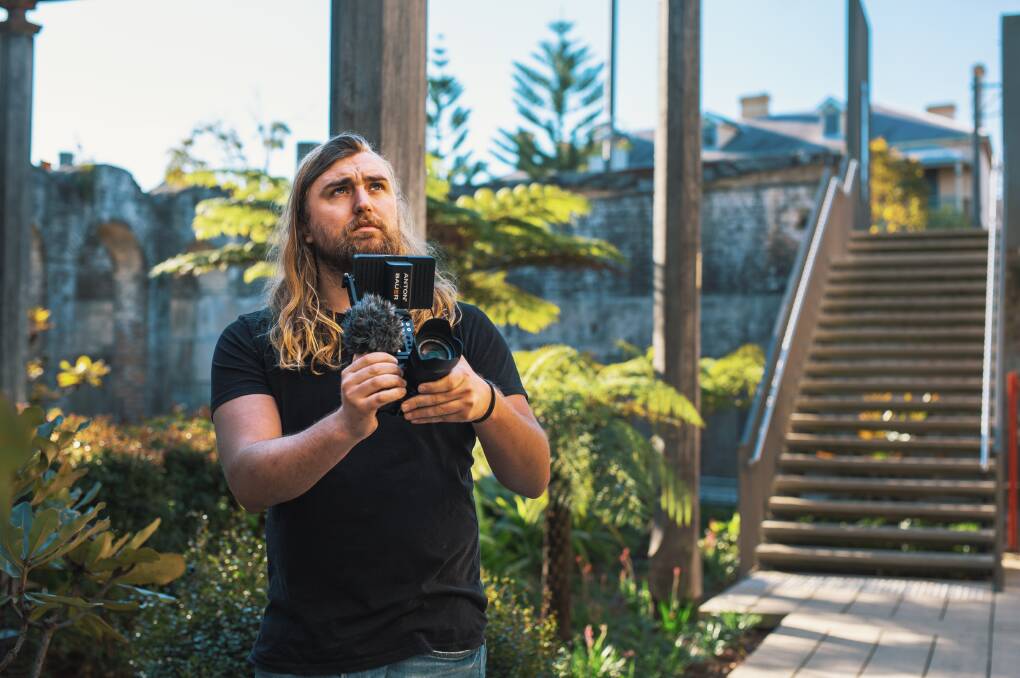 Framed: Co-founder Luke McDonagh hopes locals will be blown away by the homegrown talent at the Tamworth Short Film Festival.