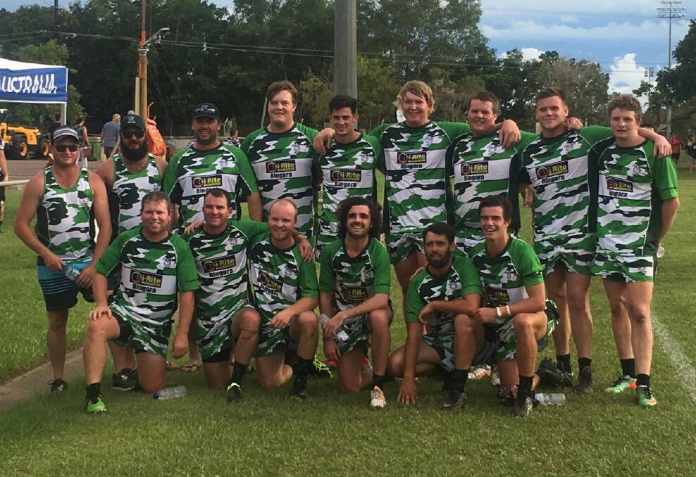 PRE-SEASON: Barraba braved the conditions in Darwin for the World's Hottest Sevens Competition. Photo: Supplied