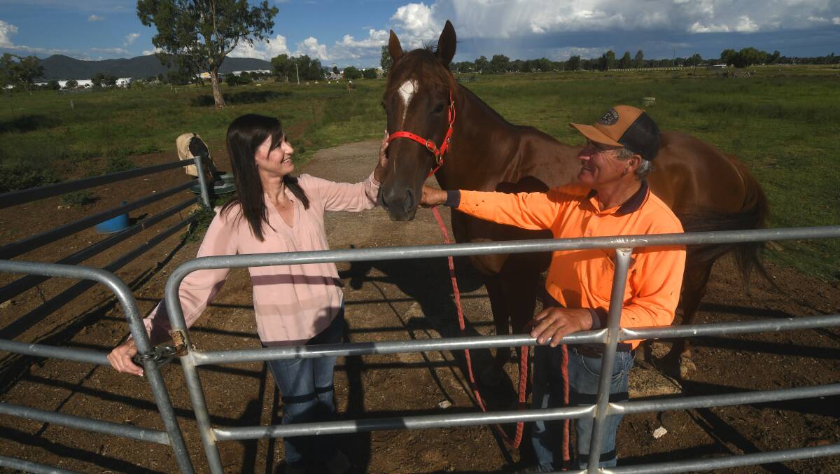 TEAM EFFORT: Jane and Norm Stagg will have three runners go around at Tamworth for the TJC's Trainers Day. Photo: Gareth Gardner