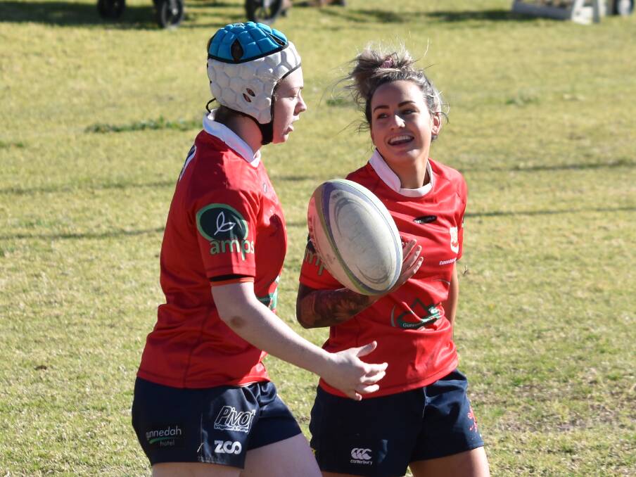 HAPPY DAYS: Bec Smyth is all smiles after scoring a try against Scone.