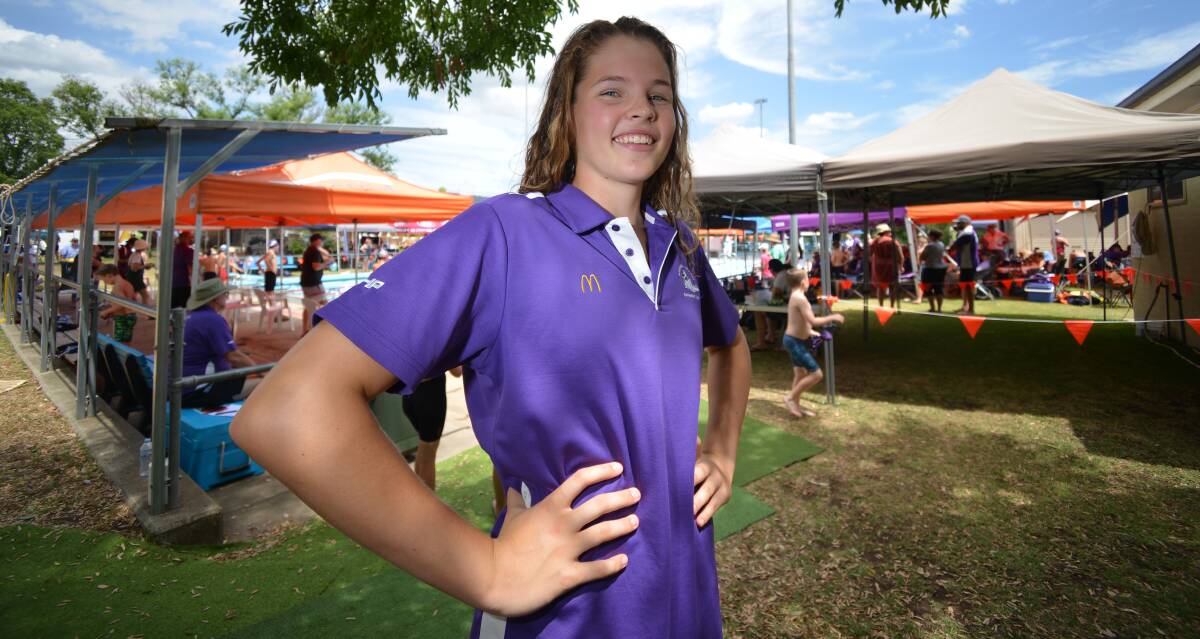 CITY-BOUND: Emily Deasey will represent the Kootingal-Moonbi Swimming Club in Sydney this weekend. Photo: Ben Jaffrey 20201206BJB22
