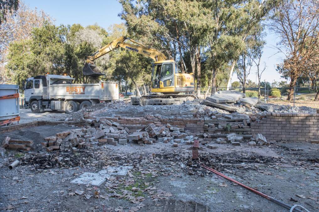 CLICK THE PHOTO TO READ THE STORY: One councillor was upset with the decision to demolish the city's old stage. Photo: Peter Hardin 210619PHD018