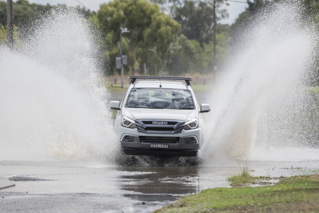 DRENCHING: Some rain like Tamworth received in March, pictured, would be nice. Photo: Peter Hardin