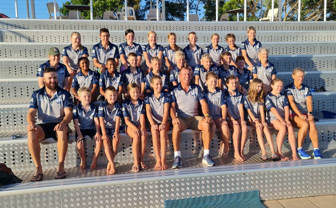 INTENSIVE: The Swimming Gunnedah squad at the Gold Coast. Photo: Supplied