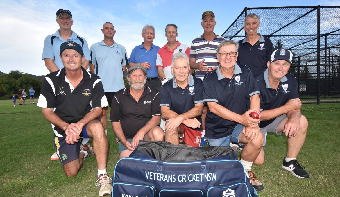 STATE OF ORIGIN: Tamworth will have a bunch of cricketers playing at the two-day carnival next week. Pictured is; Back - Steve Wilson, Peter Mead, Greg Tideman, Olly Taylor, Col Barton, Greg Kellett. Front - Chris Paterson, Terry Murphy, Andrew Stevenson, Steve Beaton, Tom Kellett. Photo: Ben Jaffrey