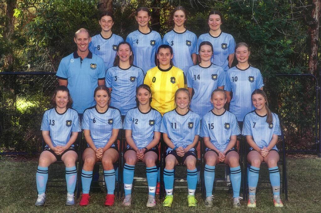The North West team that went to the CHS girls football championships. Photo: Supplied