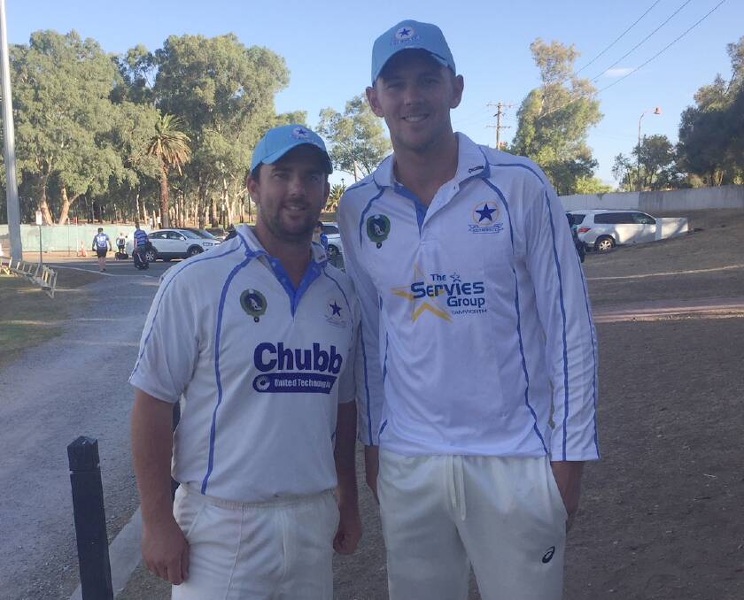 Aaron and Josh Hazlewood at No. 1 Oval in 2019.