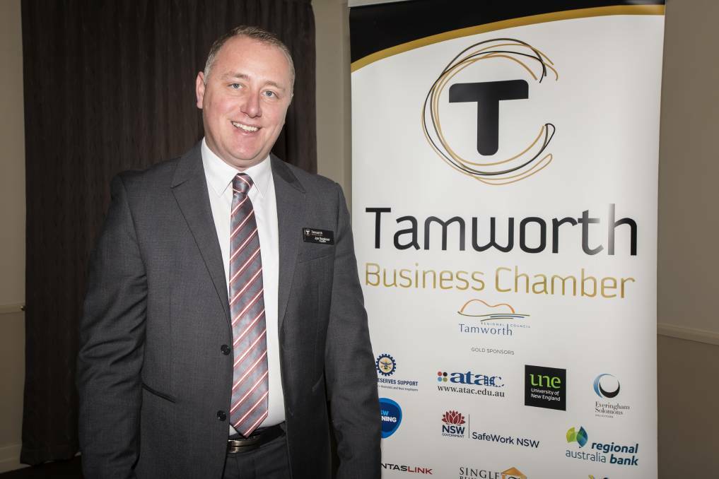BIG WEEKEND: Tamworth Business Chamber president Jye Segboer said businesses were taking advantage of an influx of people into Tamworth. Photo: Gareth Gardner