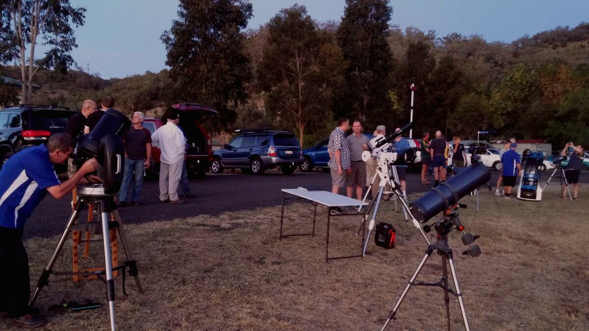 CHANGES: Tamworth Regional Astronomy Club members at a pre-pandemic meeting. Photo: Supplied