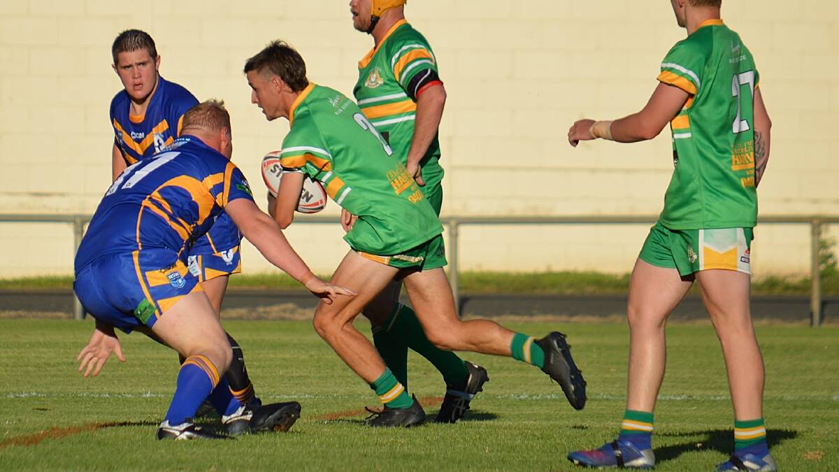 DEBUT: Rowan Keeler in action for the Roos. Photo: Sue Haire