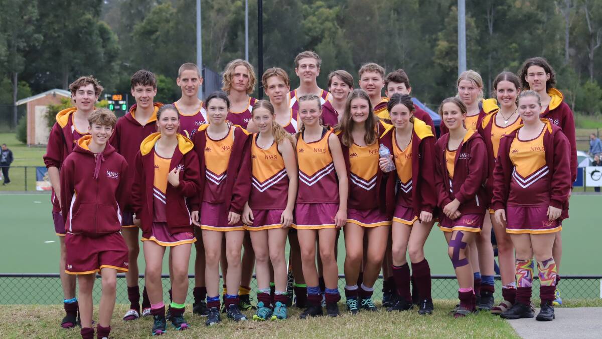 COMPETING: The boys and girls NIAS hockey squads that attended Academy Games last month. Photo: Supplied