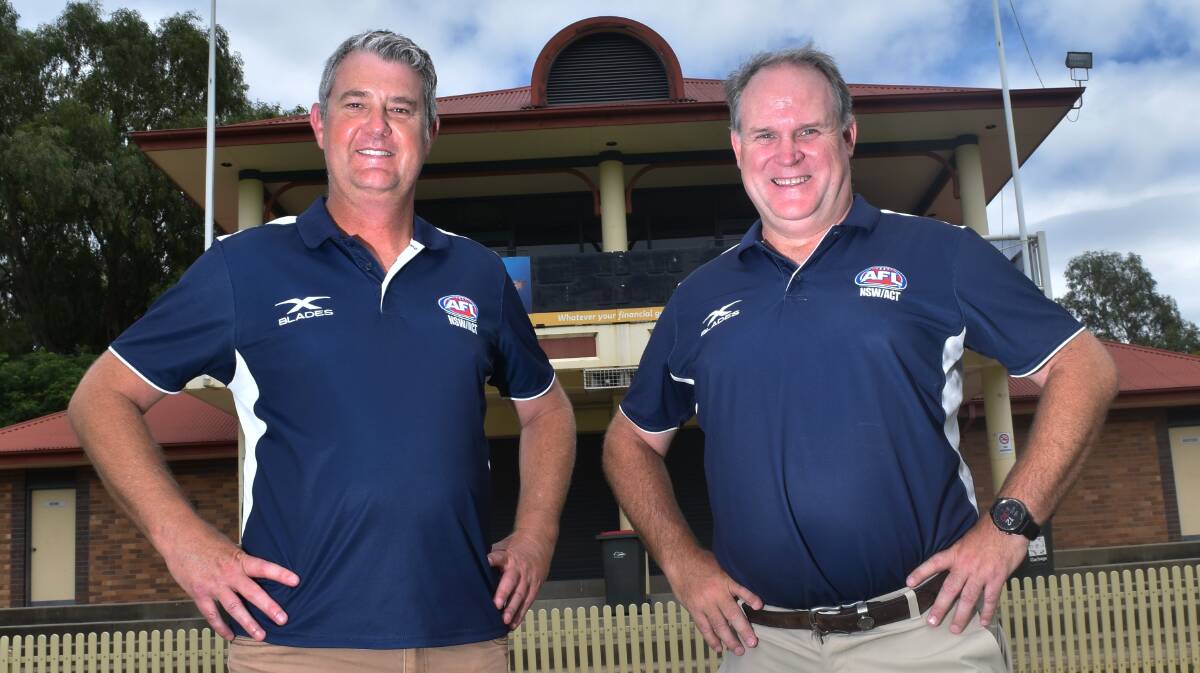 CHANGES: Paul Taylor and Brad Greenshields were in Tamworth on Thursday to announce the exciting news. Photo: Ben Jaffrey