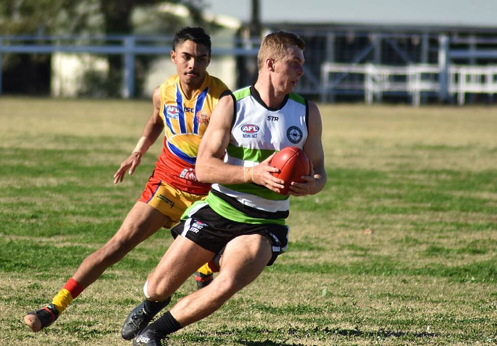 TEST: Morgan Dunn, pictured in action for the Nomads, is headed to Queensland to trial with Southport Sharks. Photo: Haley Caccianiga.