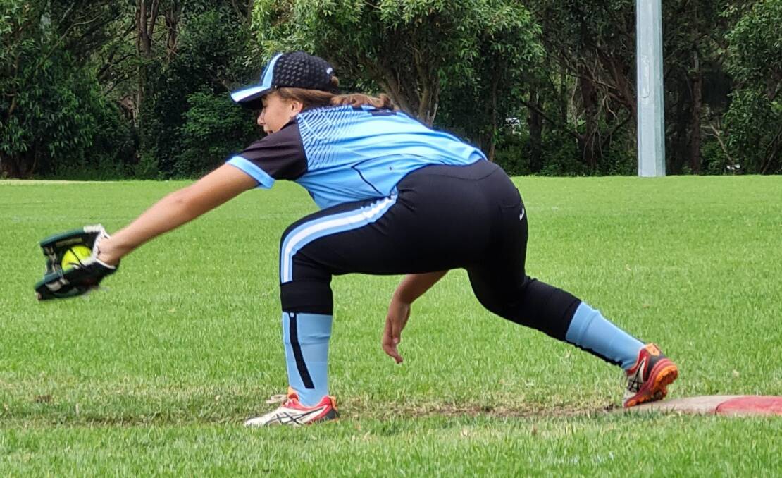 North West softball players in action. Photos: Supplied