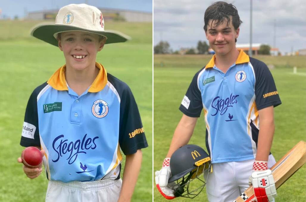 MEMORABLE: Darcy Williams and Archie McMaster both celebrated big milestones on the weekend. Photo: Central North Cricket Facebook
