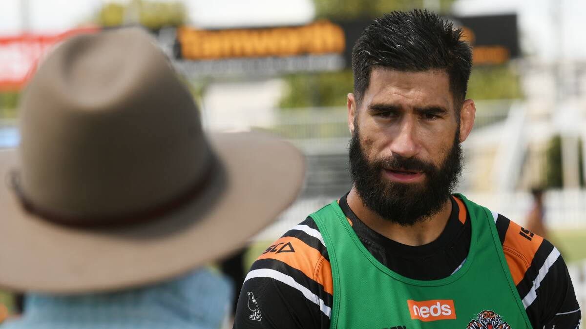READY: James Tamou said he would happily take on the captaincy role at the Tigers is asked. Photo: Gareth Gardner
