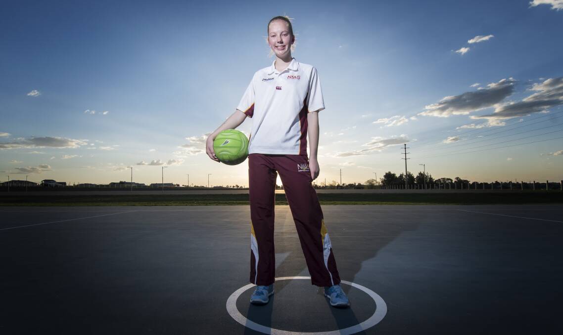 REP STAR: Sarah McIlveen has been busy on the netball courts of late. Photo: Peter Hardin