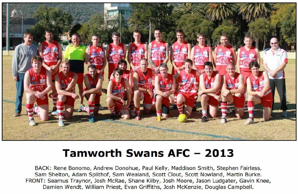 FLASHBACK: The 2013 Tamworth Swans. Photo: Supplied