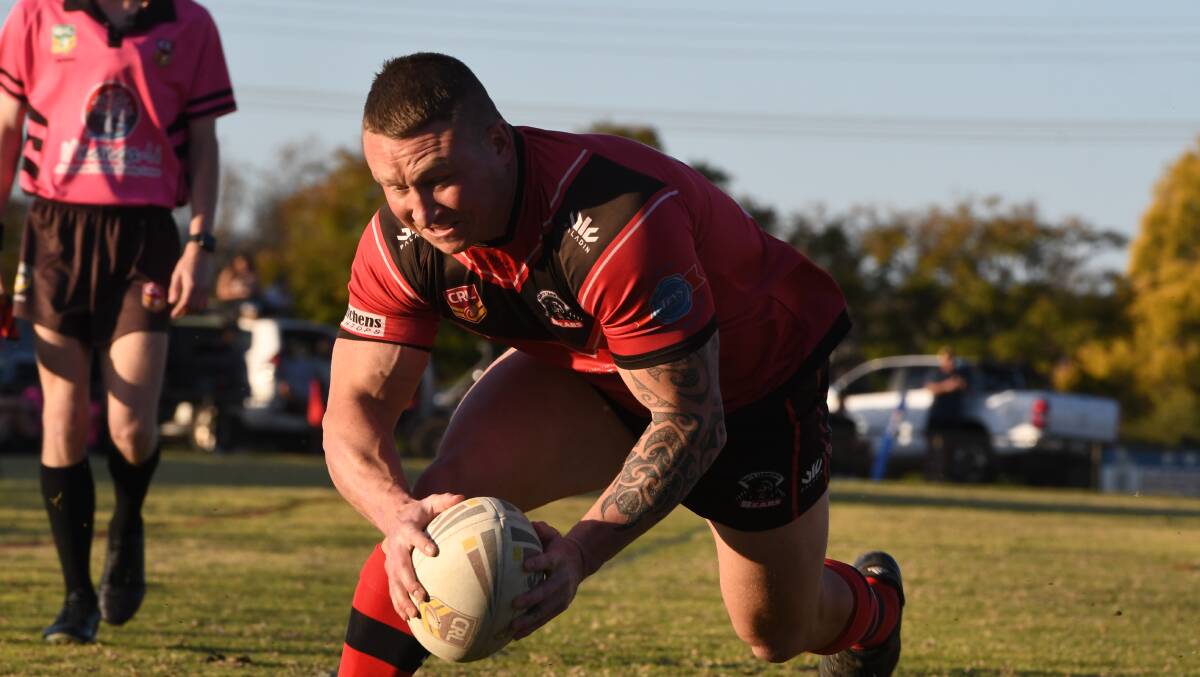 TRIPLE: Jeremy York, pictured, and Josh Schmiedel both nabbed a treble of tries each for North Tamworth on the weekend.