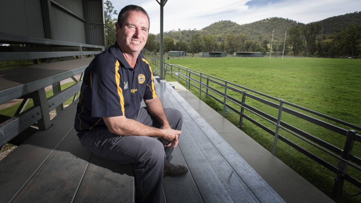 RETURNING: Rob Brady, pictured at the Dungowan Recreation Ground, will return as president of the Cowboys in 2021. Photo: Peter Hardin