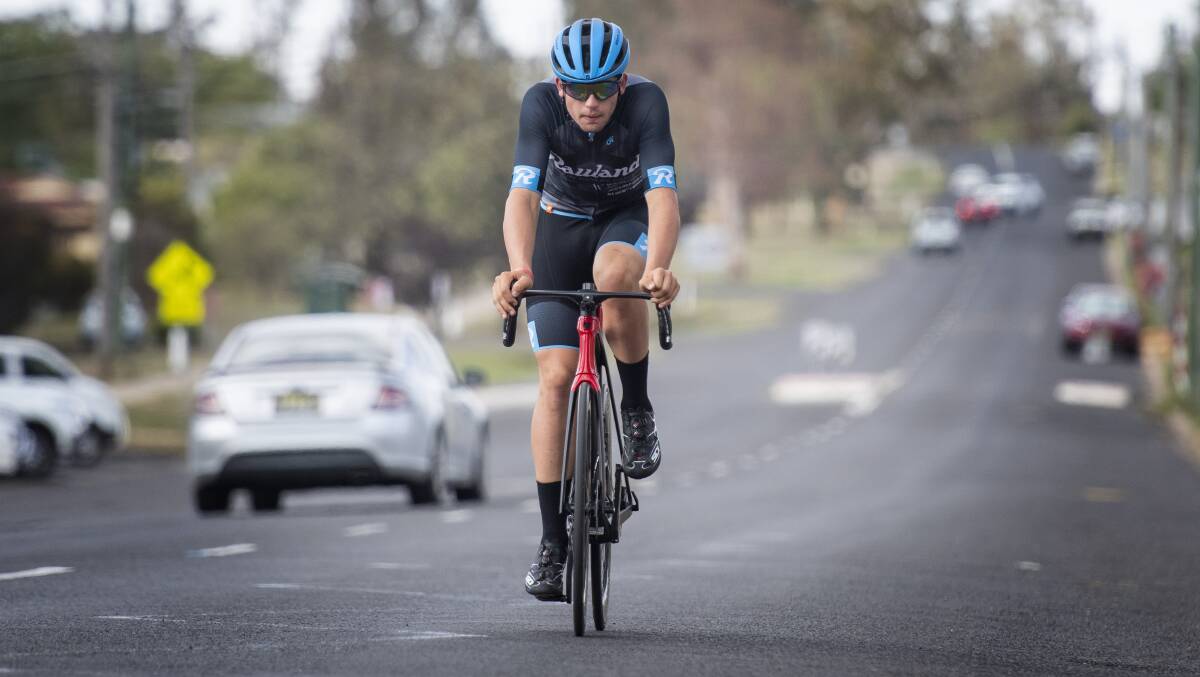 NATIONALS: Luke Deasey was one of three Tamworth Cycle Club members to compete at the nationals on the weekend. Photo: Peter Hardin