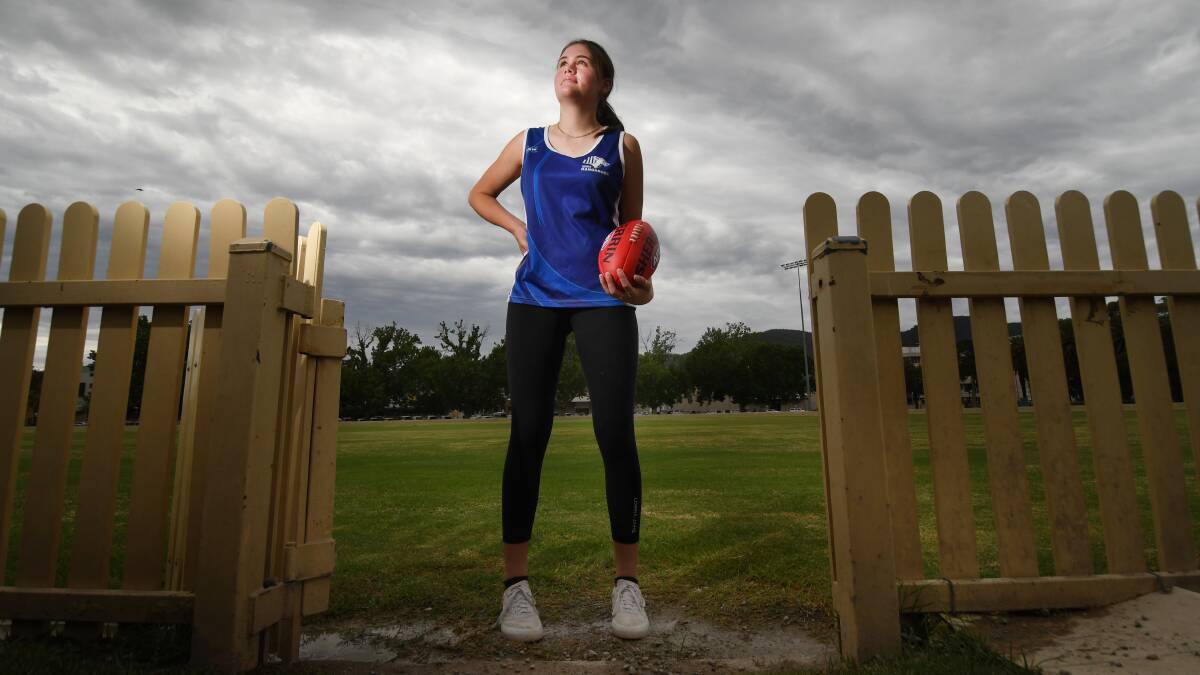 LEADERSHIP: Ruby Spark is accustomed to playing and training at No. 1 Oval but she will test her skills in Sydney this month. Photo: Gareth Gardner