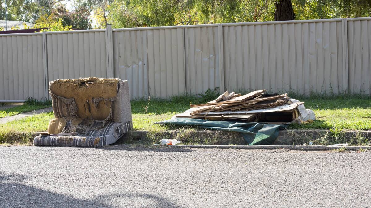 TOSSED: Items mustn't weigh more then 30 kilograms and must be under two metres in length.