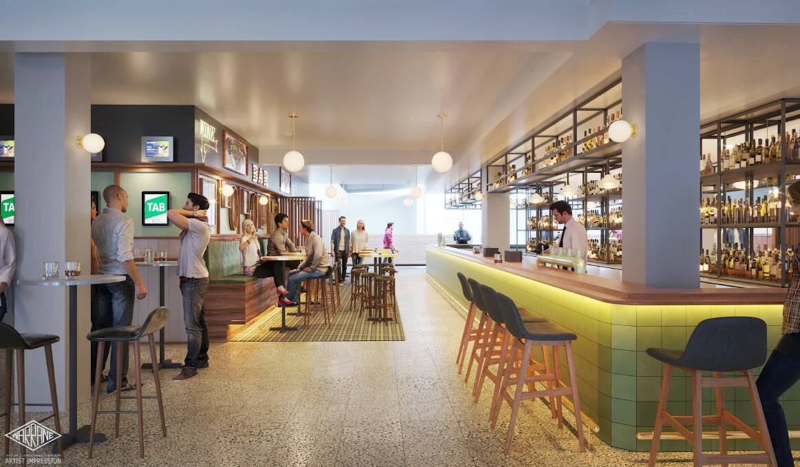 UPDATED: A 3D planning image of the renovation at The Courthouse Hotel which is set to be completed in June. Photo: Supplied