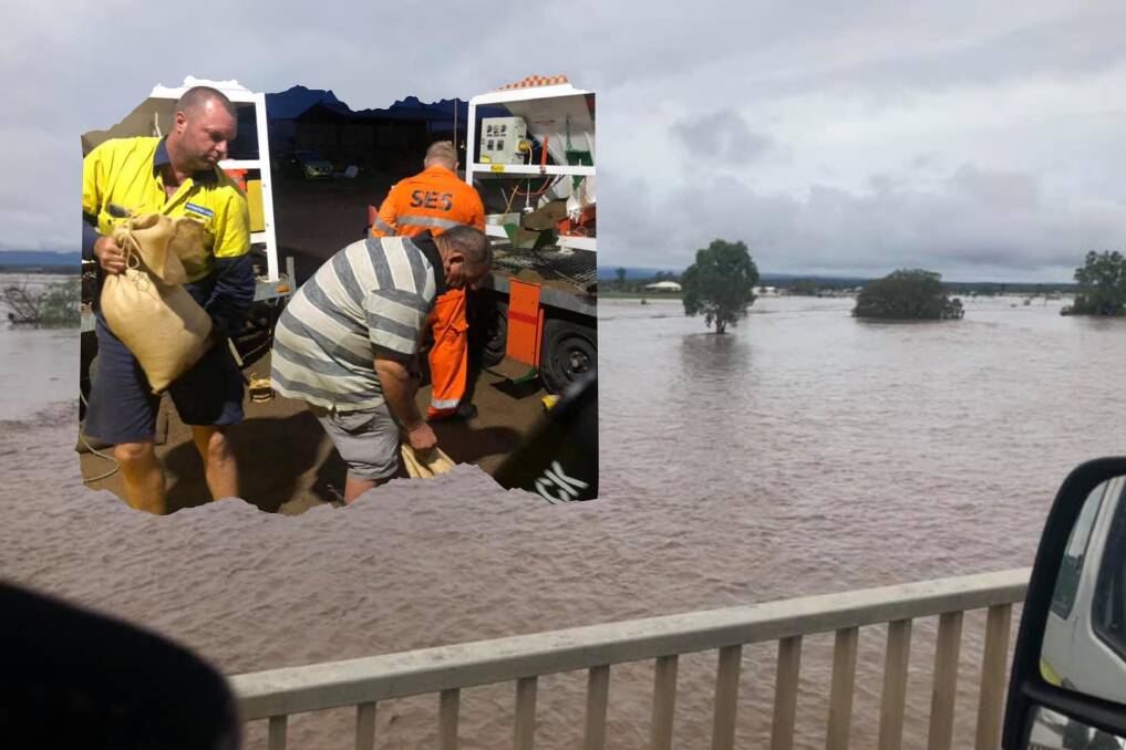 BUSY TIMES: Members of the public have been helping out fill sandbags in Tamworth. Photo: NSW SES Tamworth Unit/NSW SES Narrabri Unit