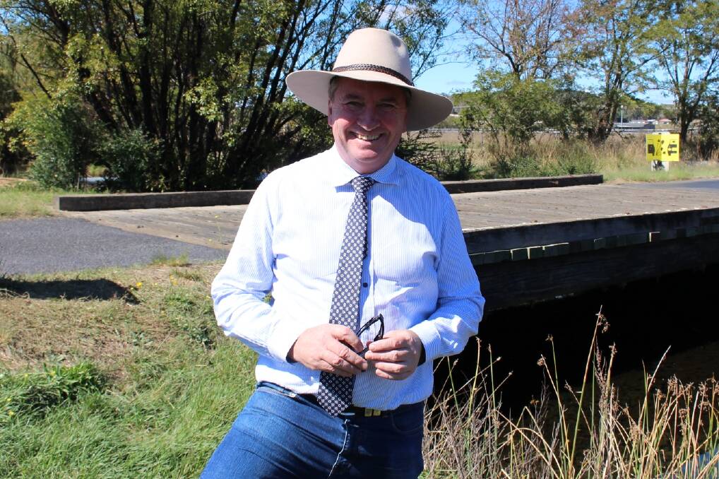 BOOST: New England MP Barnaby Joyce said the funding will allow councils across the region to progress a number of high-priority projects. Photo: Supplied