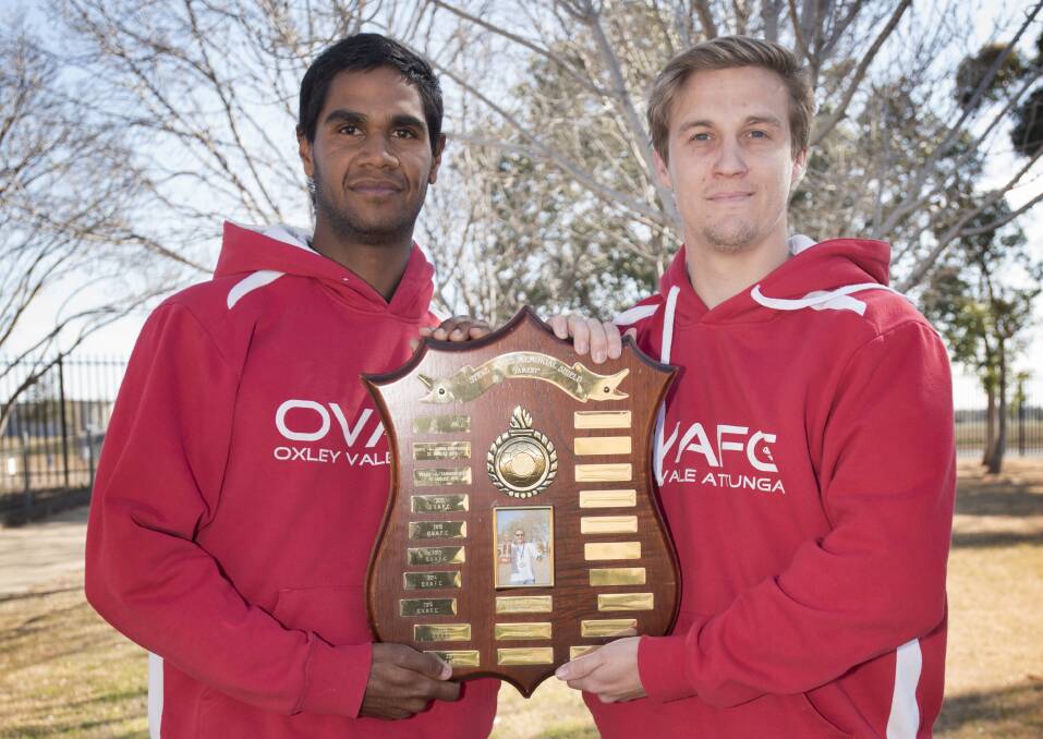 BIG DAY: Cale Penrith and Mitchell O'Keefe are hoping to win the Steve James Memorial Shield on the weekend and a finals berth. Photo: Peter Hardin 280819PHD009