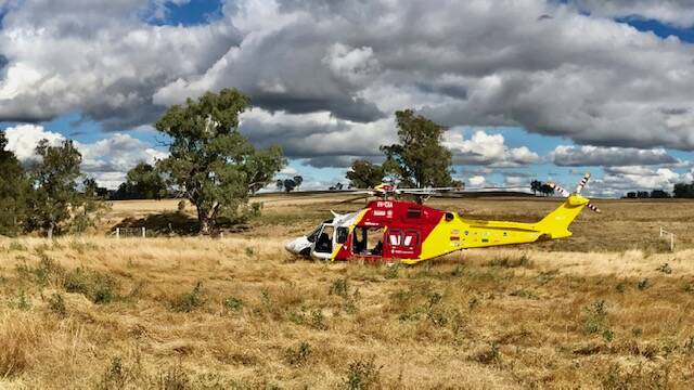 The chopper was called out earlier today. Photo: Westpac Rescue Helicopter Service