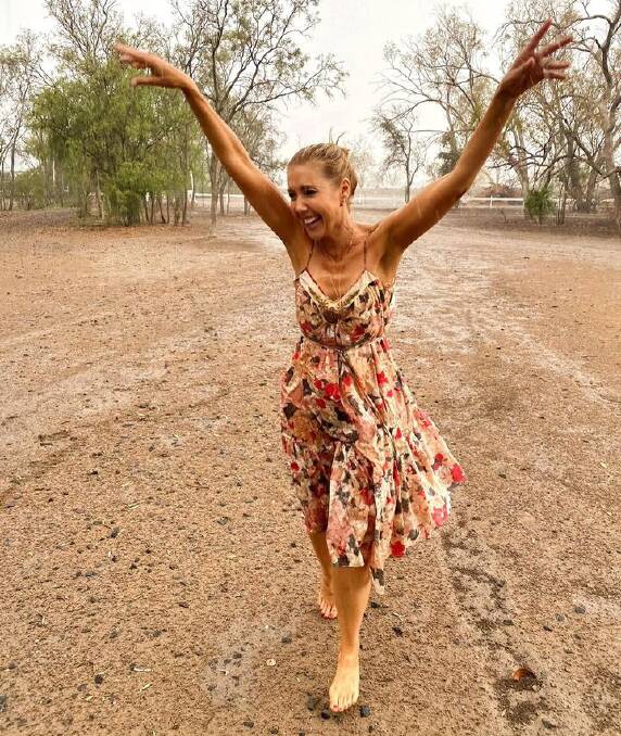 The heavens opened up the last last time Catriona Rowntree was in Walgett visiting family. Picture supplied