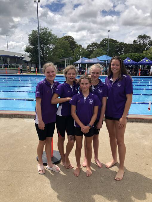 TEAMMATES: Eve Cannon, Caitlin Grobler, Jaime Grobler, Colbie Butler and Emily Deasey as well as Jack Mitchell will be competing at the country champs. Photo: Supplied