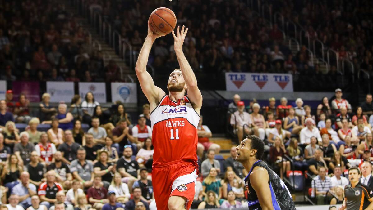 HEIGHT: Nick Kay an his Illawarra Hawks went down to Adelaide on Sunday. Photo: Adam McLean