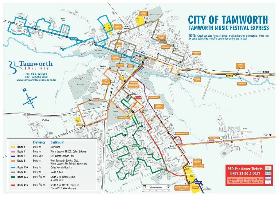 Ways to get around during the 2020 Tamworth Country Music Festival